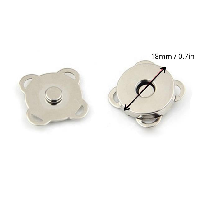 Magnetische Druckknöpfe zum Nähen – 18 mm, 2er-Set
